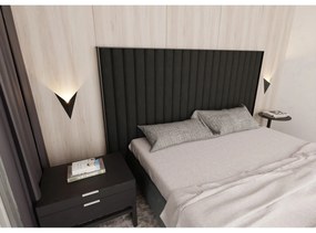Applique Minimal Triangolare 1 Luce Indiretta Agni In Acciaio Nero