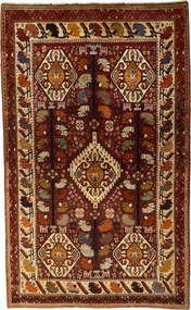 Shiraz Tappeto persiano 250x160 Rosso (Iran) Annodato A Mano