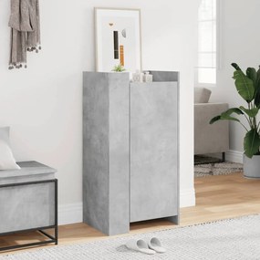 Scarpiera Grigio Cemento 52x37,5x100 Cm İn Legno Multistrato /