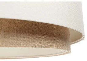 Lampadario a sospensione con filo DOBLO 1xE27/60W/230V color crema/beige