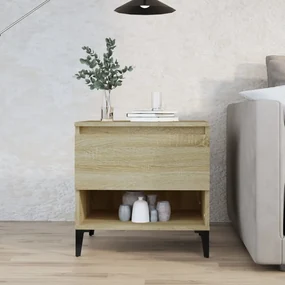 Tavolino Rovere Sonoma 50x46x50 Cm İn Legno Multistrato /