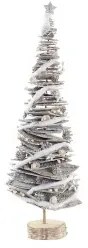 Albero di Natale DKD Home Decor Naturale Betulla Nevoso 34 x 34 x 102 cm