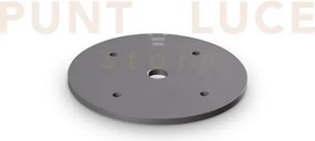 Base antracite per fissaggio lampada da terra per esterni hub