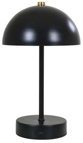 Lampada da tavolo a LED nero lucido (altezza 25 cm) Holt - House Nordic