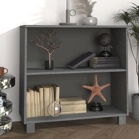 Credenza Hamar Grigio Scuro 85x35x80 Cm Legno Massello Di Pino /