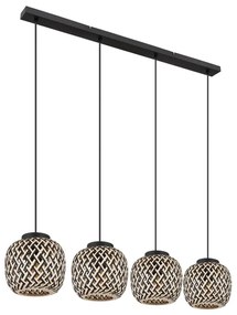 Globo 15766-4H - Lampadario a sospensione con filo COLLY 4xE27/15W/230V