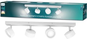 Philips - Faretto LED BRACIA 4xLED/5,5W/230V bianco