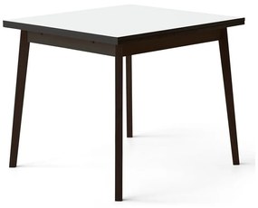 Tavolo da pranzo pieghevole bianco e nero in rovere Hammel , 90 x 90 cm Single - Hammel Furniture