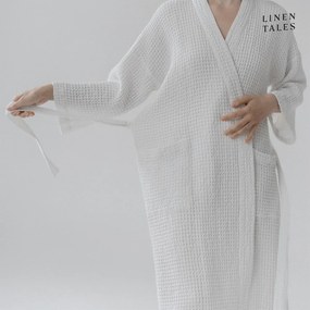Accappatoio bianco taglia L/XL White - Linen Tales