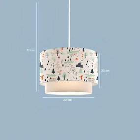 Lampadario per bambini CANDY 1xE27/40W/230V bianco/multicolore