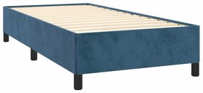 Giroletto blu scuro 90x190 cm in velluto