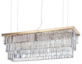 Martinez lampadario sospeso in cristallo e metallo oro 8 luci attac...