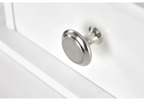 Tavolino da toilette SARA 80x130 cm + stool 45x37 cm bianco