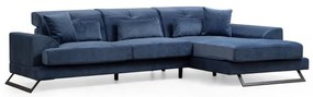 Divano angolare blu (angolo destro) Frido - Balcab Home