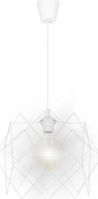 Lampadario a sospensione con filo GALL 1xE27/60W/230V bianco