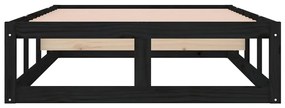 Giroletto nero 100x200 cm in legno massello