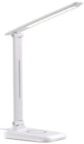 Immax 09107L - Lampada da tavolo LED dimmerabile con ricarica wireless QI LUMI LED/7W/230V bianco