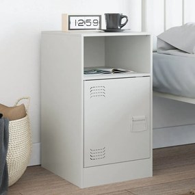 Comodino Bianco 34,5x39x62 Cm İn Acciaio /