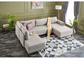 Divano angolare a U beige Belen - Balcab Home