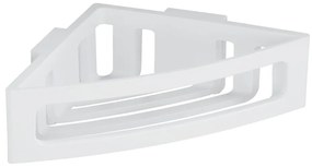 Mensola angolare bianca autoportante in plastica per il bagno Bralia - Wenko