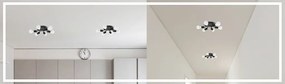 Lampada Da Soffitto Plafoniere 6-Braccia Metallico Black APP709-6C