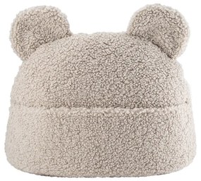 Cuscino per divano da bambini marrone chiaro con rivestimento in bouclé Teddy Pouch – Wigiwama