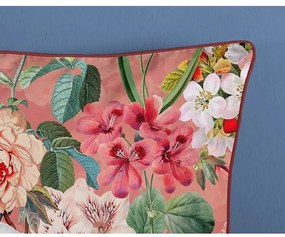 Lenzuolo singolo in cotone biologico arancione Flowery, 140 x 220 cm Organic - Descanso