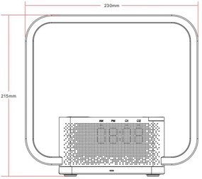 Immax 08994L - Lampada da tavolo LED dimmerabile con sveglia e di ricarica 18W/230V bianco
