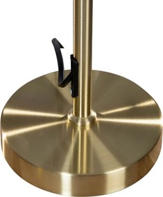 Lampada da Tavolo Oro con Paralume in Velluto Verde Ovale 35cm - Parte