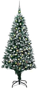 Albero di Natale Preilluminato con Palline e Pigne, Albero di Natale Preilluminato con Palline e Pigne 240 cm II