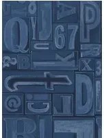 Ralph Lauren Carta da parati Copeley Letterpress - Ink