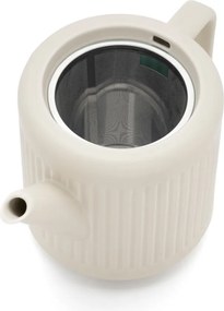 Teiera bianca in porcellana con filtro 1,2 l Skagen – Bredemeijer