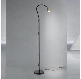 Orion - Lampada da terra flessibile DOTTY 1xGU10/10W/230V nero/ottone