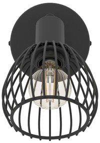 Eglo 901038 - Applique SONNINO 1xE14/40W/230V nero