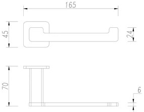 OMNIRES NL80510BL - Porta carta igienica NELSON opaco nero