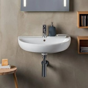 Lavabo sospeso Geberit 60 cm in ceramica bianco   Selnova