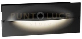 Ges2001c- segnapassi led 3000k 432lm 13w ip65 ad incasso colore gri...