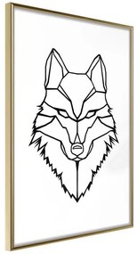 Poster  Wolf Look  Cornice Quadri Cornice d'oro, Larghezza x Altezza Home decor 40x60