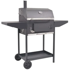 Barbecue A Carbonella Con Ripiano Inferiore Nero /