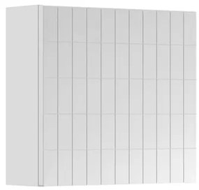 Pensile bagno Pixel laccato opaco bianco, 1 anta apertura da sinistra P 17 x L 40 x H 40 cm