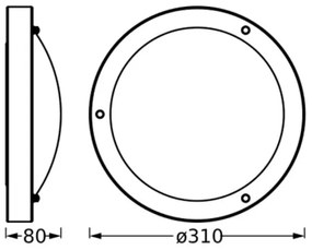 Osram - Plafoniera per bagno BATHROOM CLASSIC 1xE27/15W/230V IP44