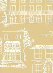 Little Greene Carta da parati Hampstead - Yellow Apple