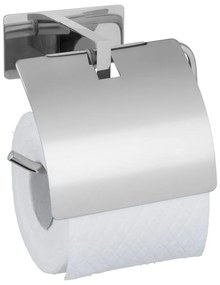 Porta carta igienica autoportante in acciaio inox argento lucido Genova - Wenko