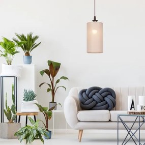 Lampadario LED a sospensione con filo NOEL MINI 1xE27/60W/230V beige