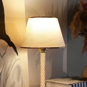 Lampada da tavolo AYD 1xE27/40W/230V beige/oro