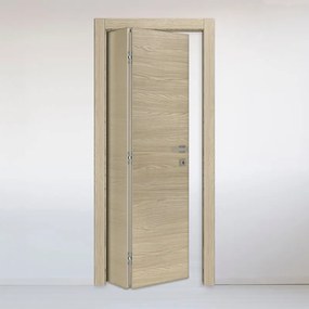 Porta interna pieghevole a libro asimmetrica Oxford miele in legno colore rovere, L 70 x H 210 cm, apertura a sinistra