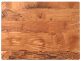 Piano per tavolo 90x70x2,5cm rettangolare legno massello acacia