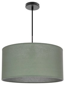 Lampadario verde con paralume in tessuto ø 40 cm Shanti – Candellux Lighting