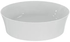 Ideal Standard Ipalyss E139801 Lavabo Tondo 40 cm ultrasottile da appoggio senza troppo pieno bianco