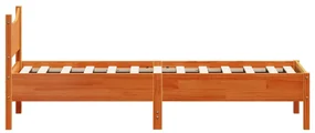 Giroletto marrone cera 100x200 cm in legno massello di pino